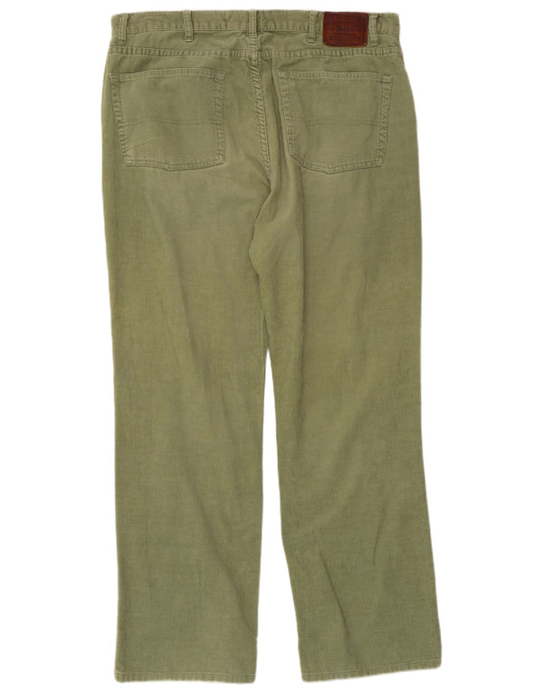 Pantaloni dritti in velluto a coste da uomo Polo Ralph Lauren W36 L30 cotone verde