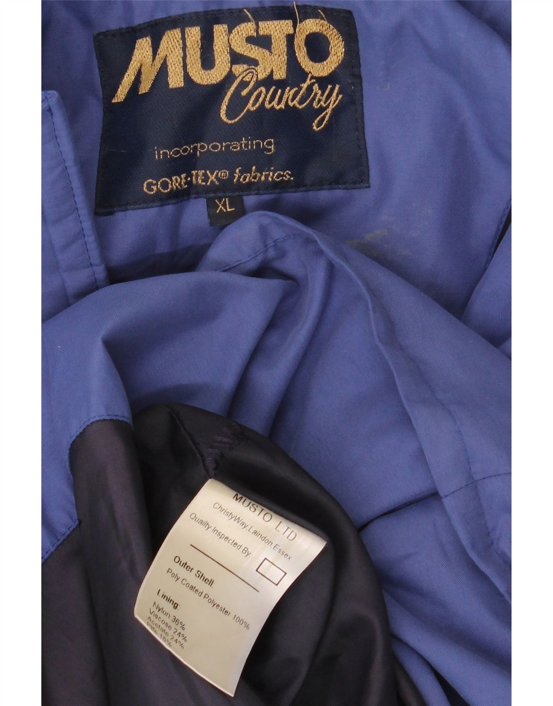 Musto Giacca antipioggia Gore-Tex da uomo UK 42 XL Nylon blu