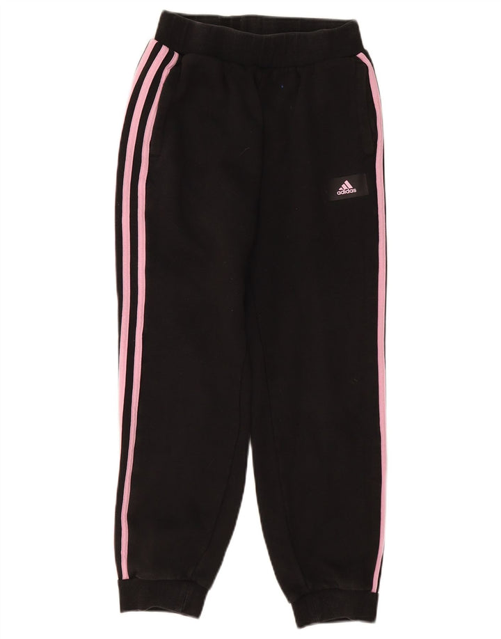 Pantaloni della tuta da bambina ADIDAS Joggers 11-12 anni in cotone nero