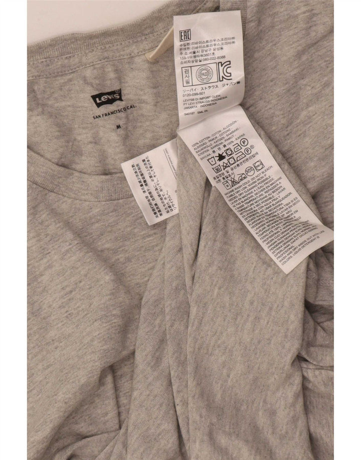 T-shirt da uomo Levi's Top in cotone mélange grigio medio