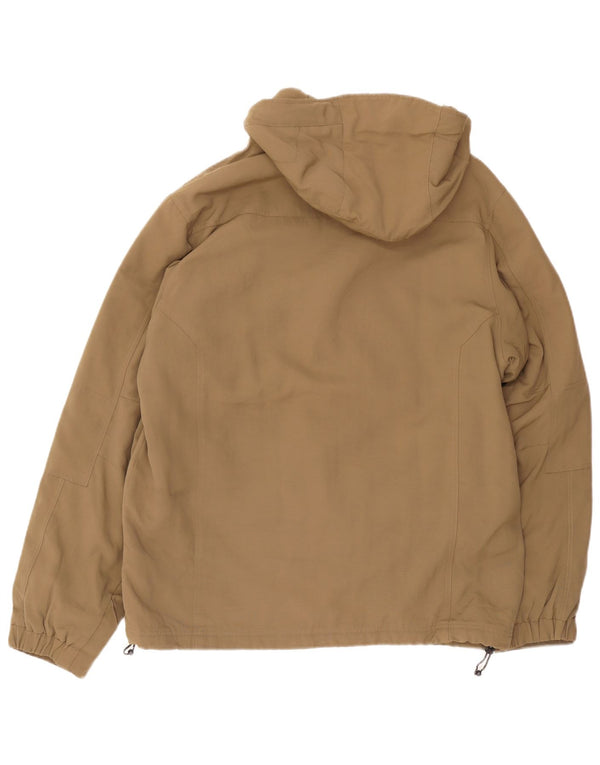 Giacca a vento con cappuccio da uomo Woolrich UK 40 Large Khaki Nylon