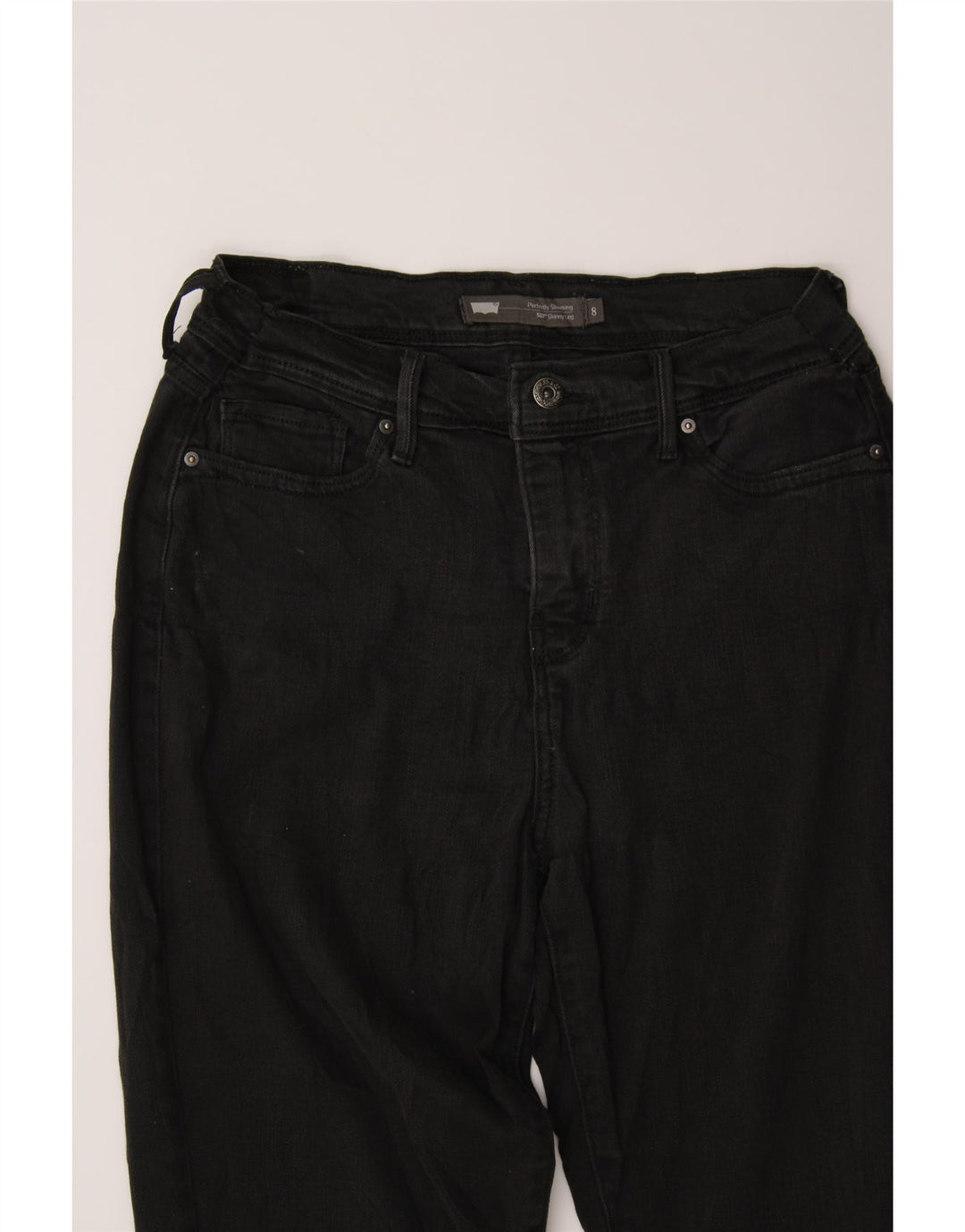 LEVI'S Womens 512 Skinny Jeans US 8 Medium W28 L30 Black Vintage Levi's and Second-Hand Levi's from Messina Hembry 