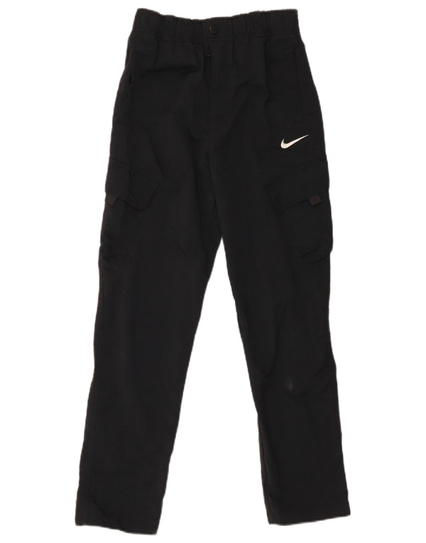 Pantaloni cargo Nike da bambino slim 12-13 anni Large W28 L26 nylon nero