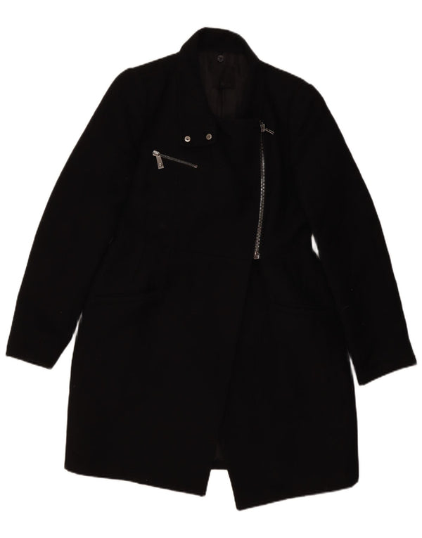 Cappotto Donna Pinko UK 12 Medio Nero Lana