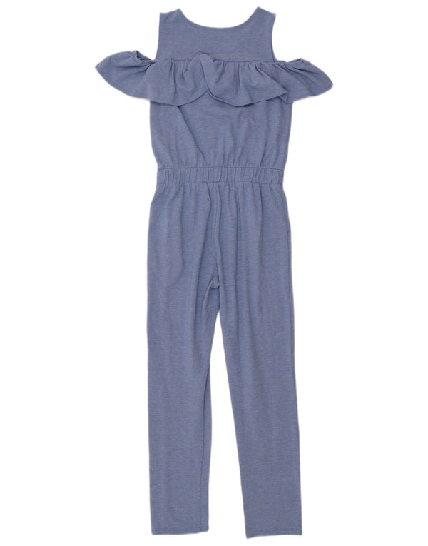 Tuta per ragazze Tommy Hilfiger con spalle scoperte e volant 13-14 anni Blu