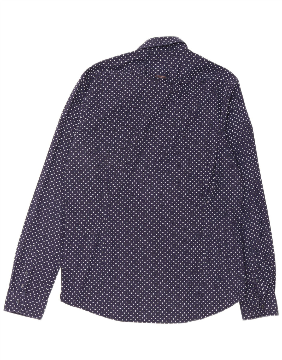 Camicia da uomo Scotch & Soda XL in cotone maculato blu navy