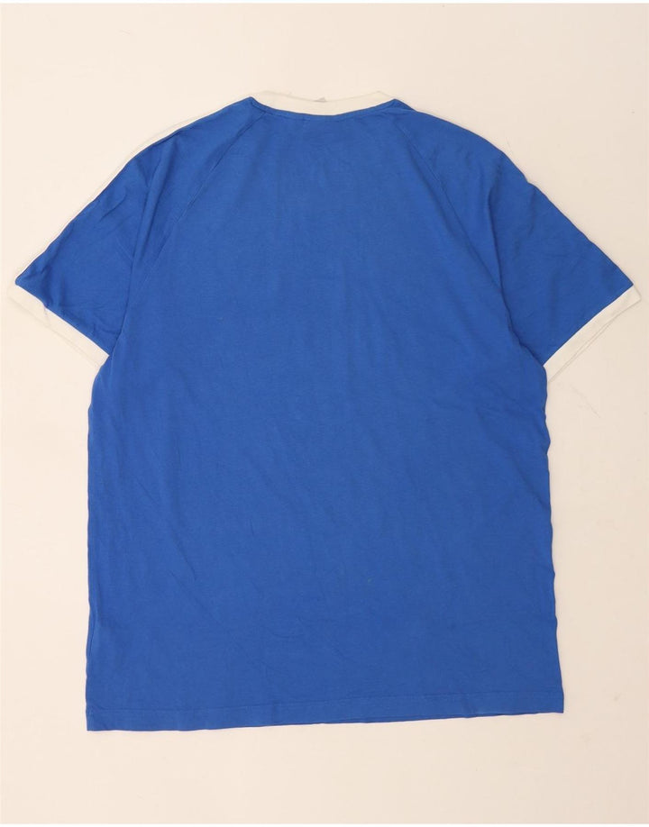 T-shirt da uomo Adidas Top XL in cotone blu
