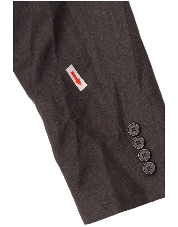Giacca blazer a 2 bottoni da uomo Zara EU 46 piccola poliestere grigio