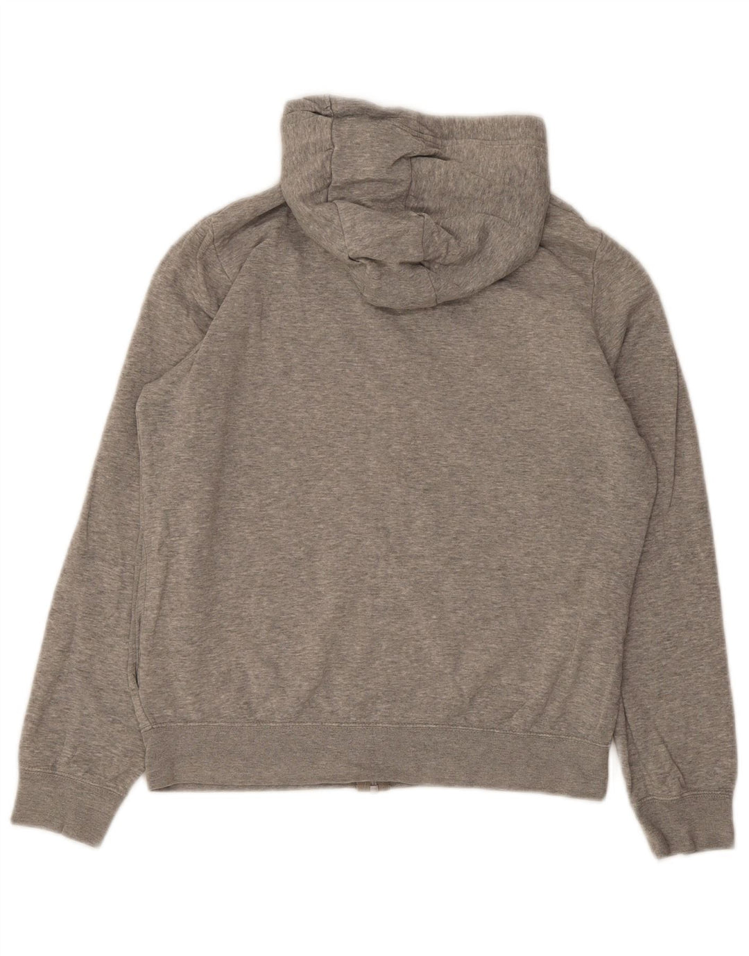 Maglione con cappuccio e zip oversize da donna Nike UK 10 piccolo cotone grigio