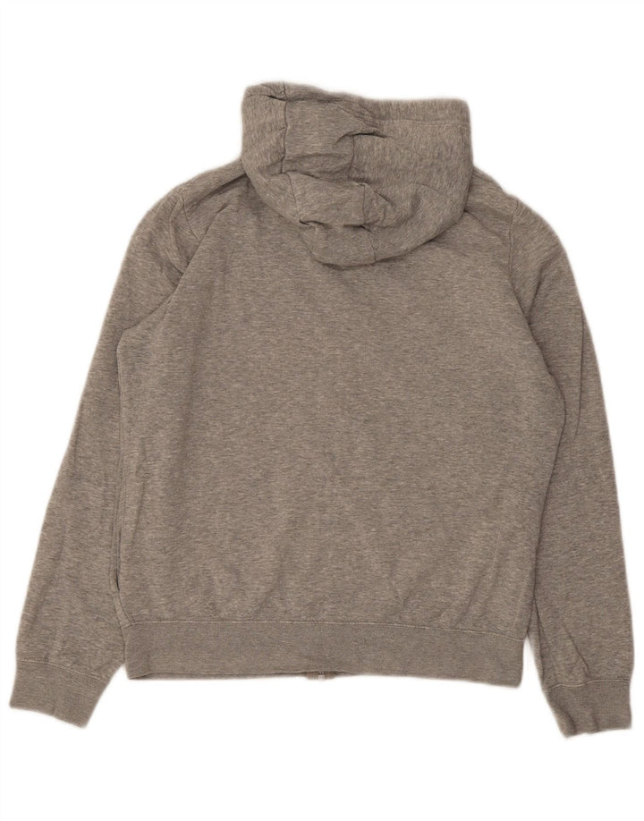 Maglione con cappuccio e zip oversize da donna Nike UK 10 piccolo cotone grigio