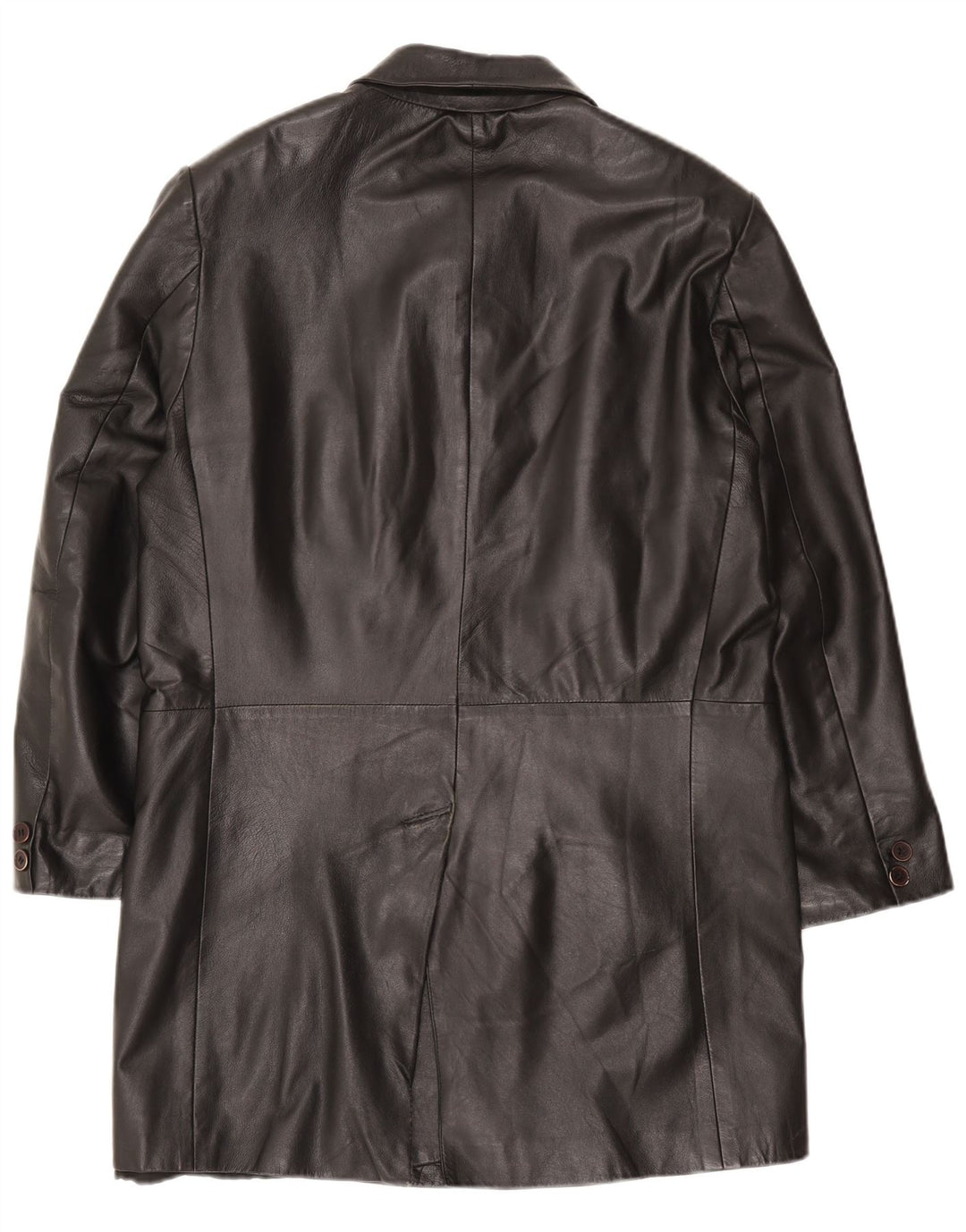 Cappotto Uomo In Pelle Airone Libero Conbipel IT 48 Medio Pelle Nera