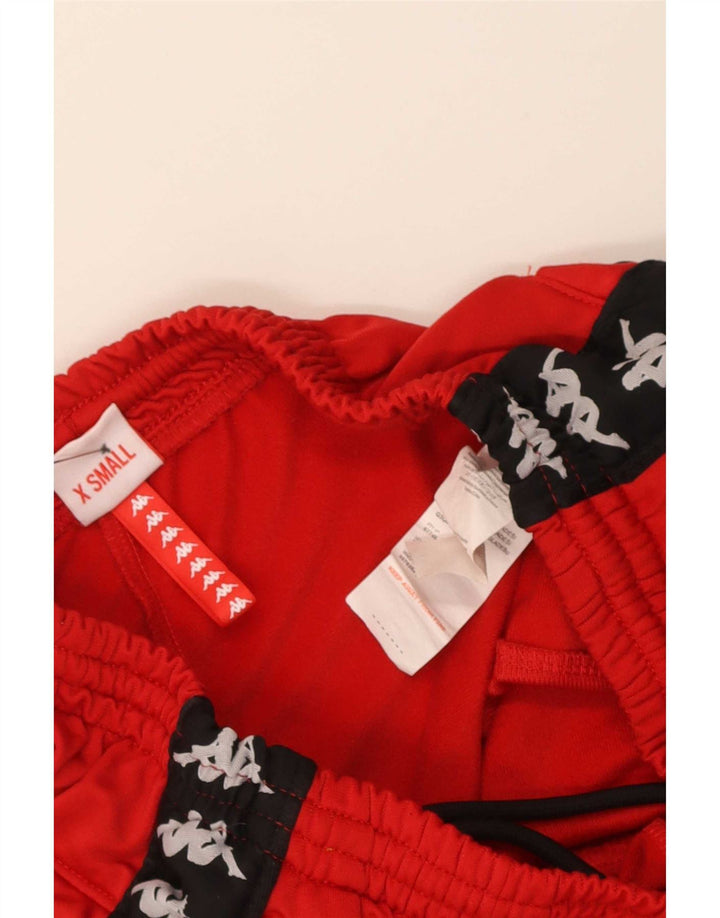 Pantaloni da tuta Kappa da donna con grafica svasata XS rosso poliestere
