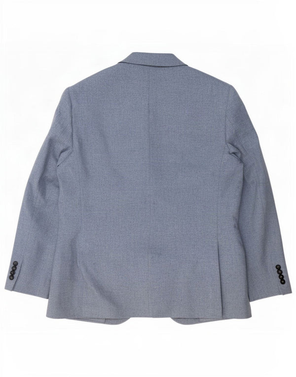 Marks & Spencer Giacca blazer a 2 bottoni da uomo UK 42 XL Lana blu