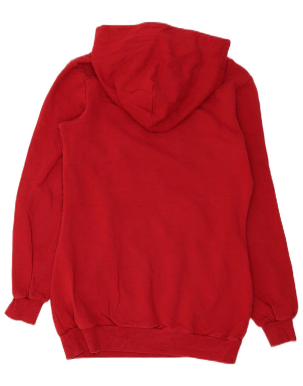 Maglione con cappuccio grafico da donna Adidas EU 36 piccolo cotone rosso