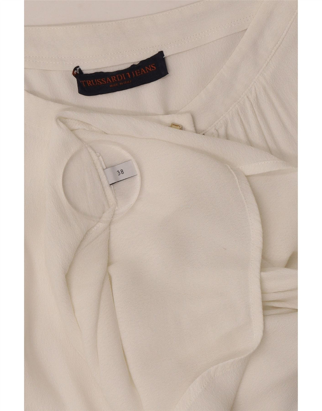 Blusa Lunga Donna Trussardi Jeans IT 38 XS Bianca