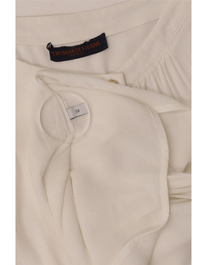 Blusa Lunga Donna Trussardi Jeans IT 38 XS Bianca
