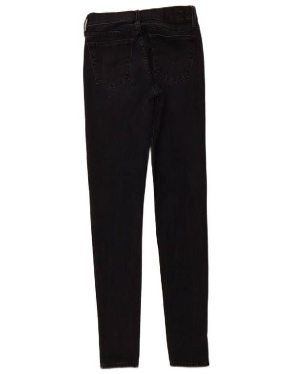 LEVI'S Jeans da donna 710 super skinny W25 L30 cotone nero