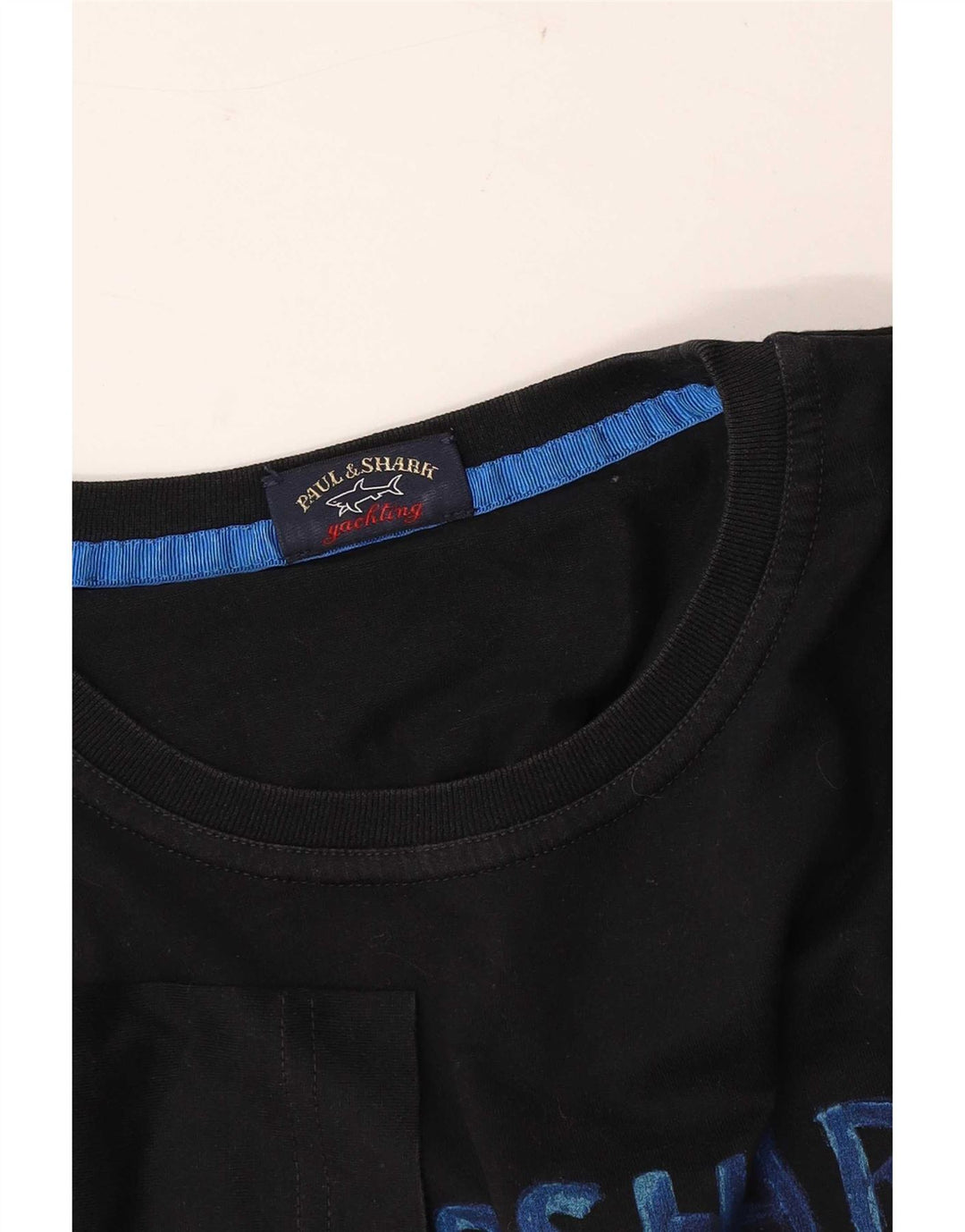 Paul & Shark T-shirt grafica da uomo Yachting Top grande nera