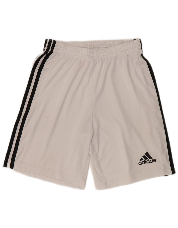 Pantaloncini sportivi ADIDAS Aeroready da bambino 15-16 anni in poliestere bianco
