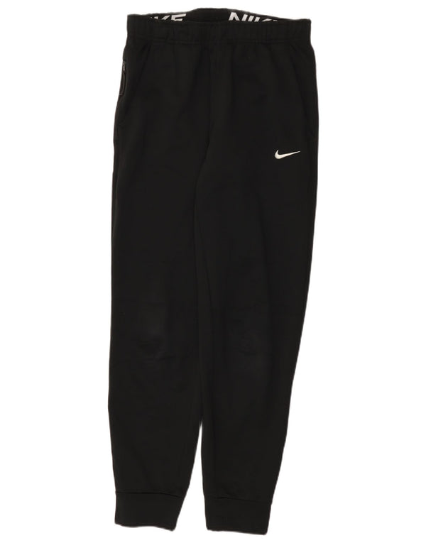 Pantaloni da tuta Nike Therma-Fit da uomo, pantaloni da jogging, piccoli, in poliestere nero