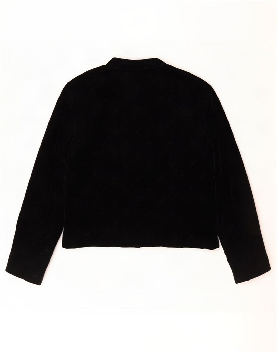 Giacca blazer aperta da donna vintage IT 48 XL cotone nero