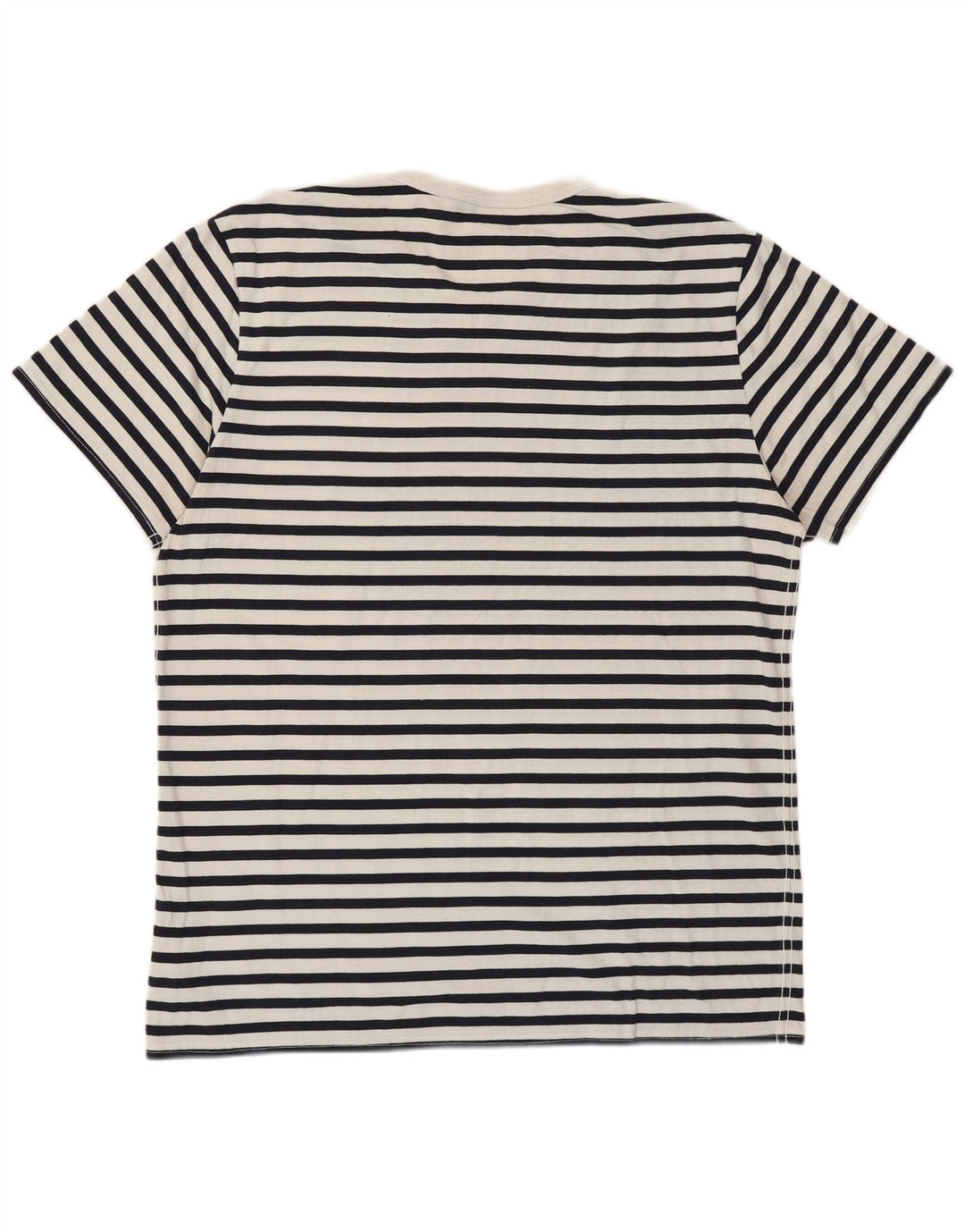 T-shirt da uomo Joules Top grande in cotone a righe blu navy