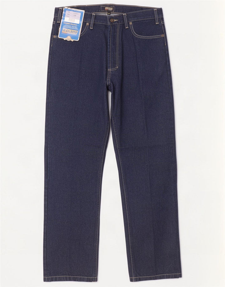 Jeans dritti da uomo Blaklader W34 L32 cotone blu navy