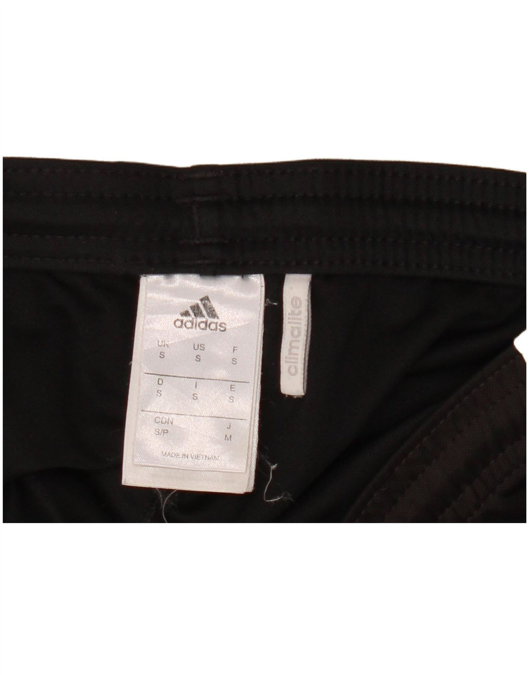 Pantaloncini sportivi Adidas Climalite da uomo piccoli in poliestere nero