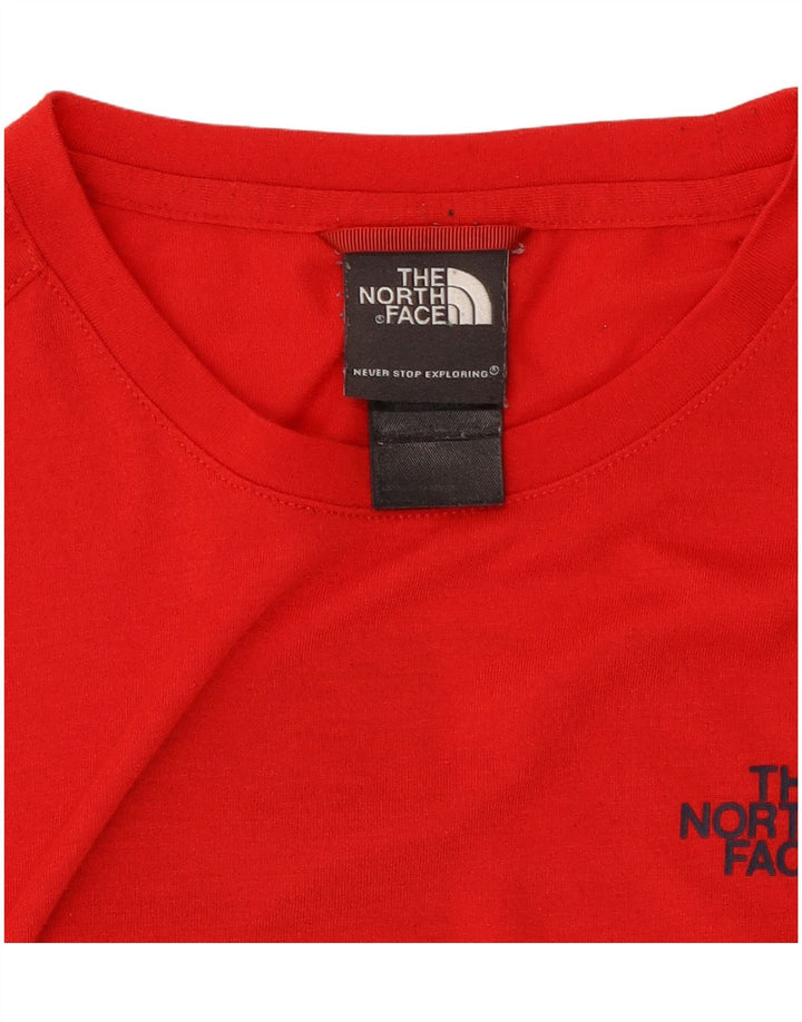 T-shirt grafica da uomo The North Face Top rosso medio in poliestere