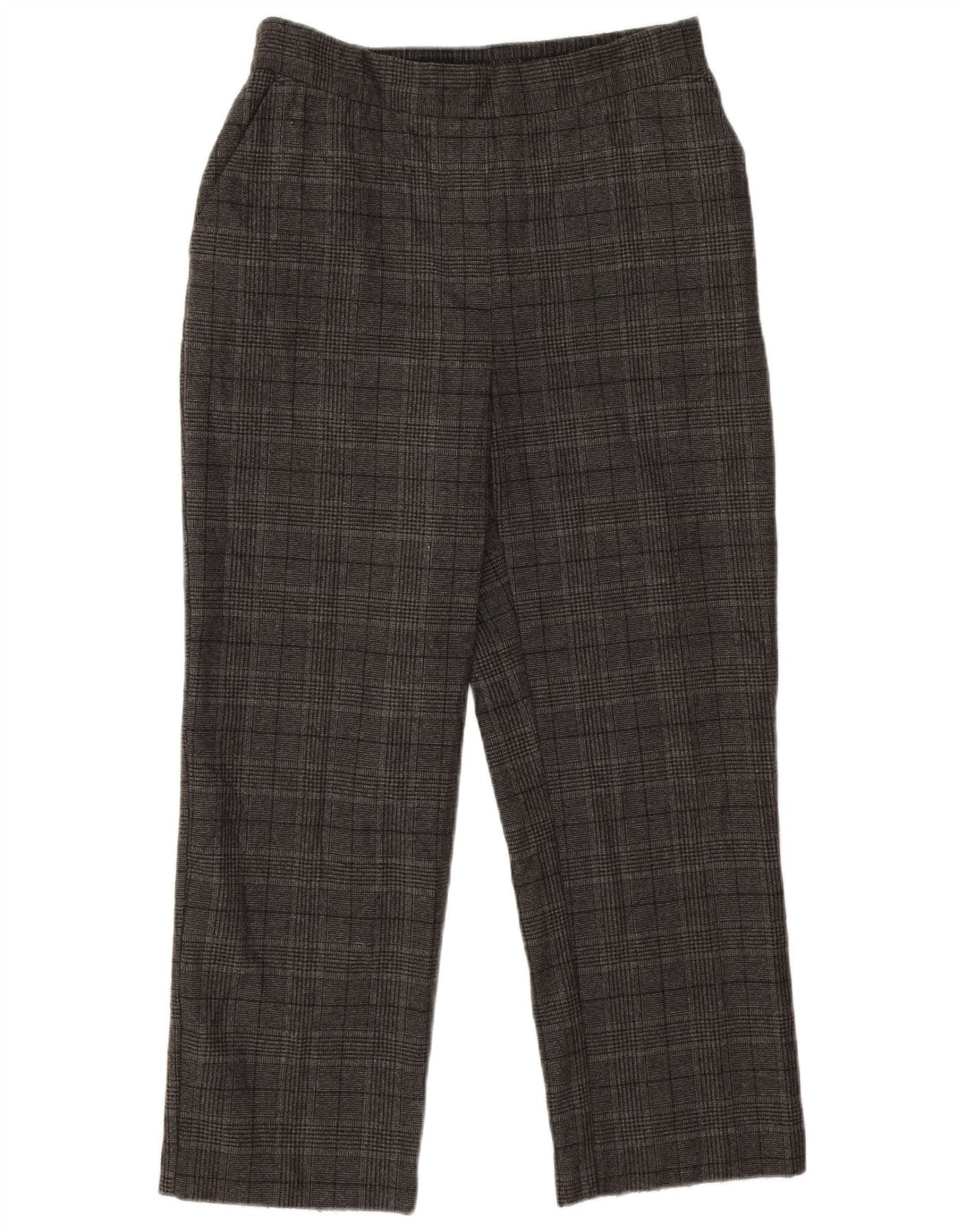 Pantaloni corti affusolati da donna ZARA piccoli W26 L24 pied de poule grigi