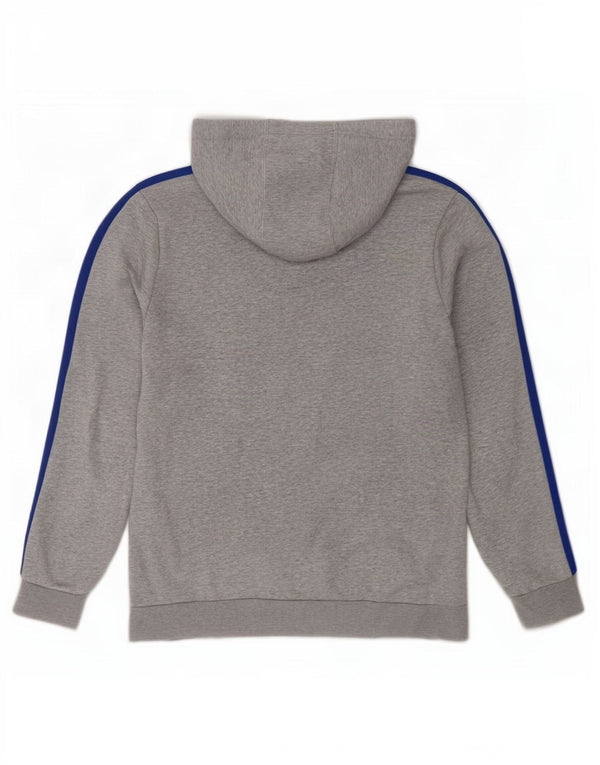 Felpa con cappuccio da ragazzo Adidas 13-14 anni in cotone grigio