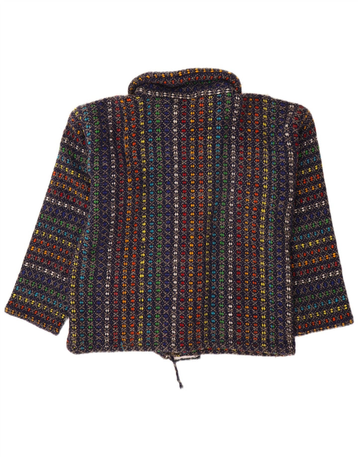 Maglione cardigan da donna VINTAGE UK 18 XL multicolore screziato