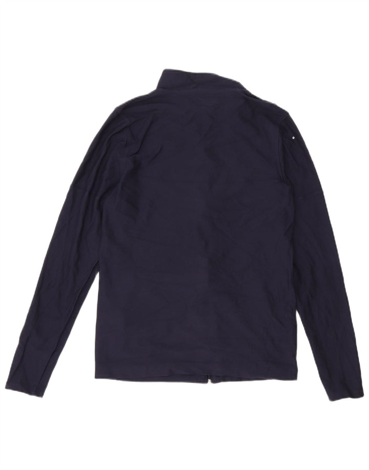 UNDER ARMOUR Womens Tracksuit Top Jacket UK 12 Medium Navy Blue Polyester