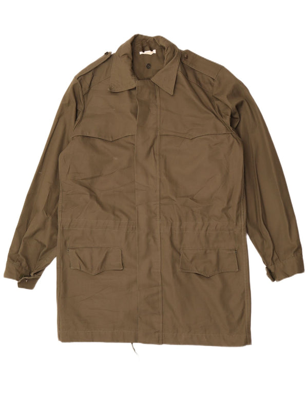 Giacca militare vintage da uomo UK 38 media kaki