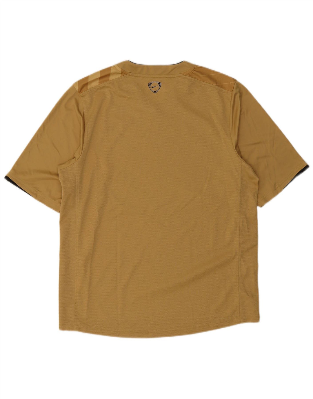 T-shirt da uomo Nike Top UK 39/41 Poliestere a righe marrone medio