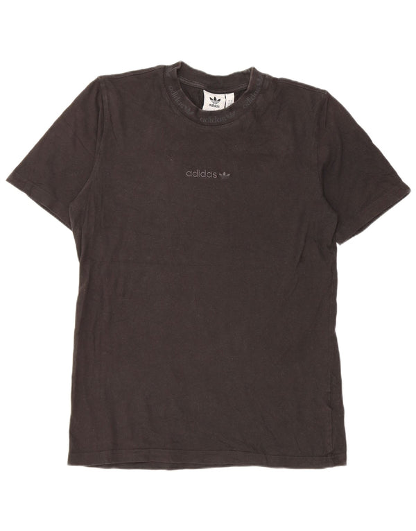 T-shirt Adidas da uomo Top Small in cotone nero