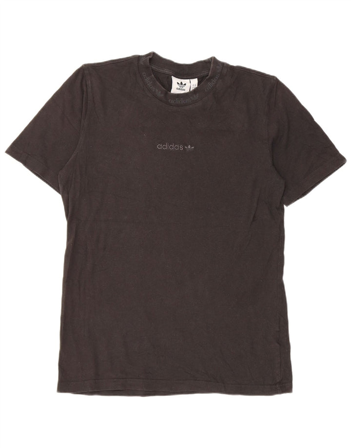 T-shirt Adidas da uomo Top Small in cotone nero