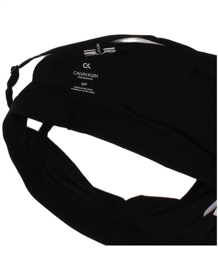 Reggiseno sportivo grafico da donna Calvin Klein Top piccolo nero sportivo