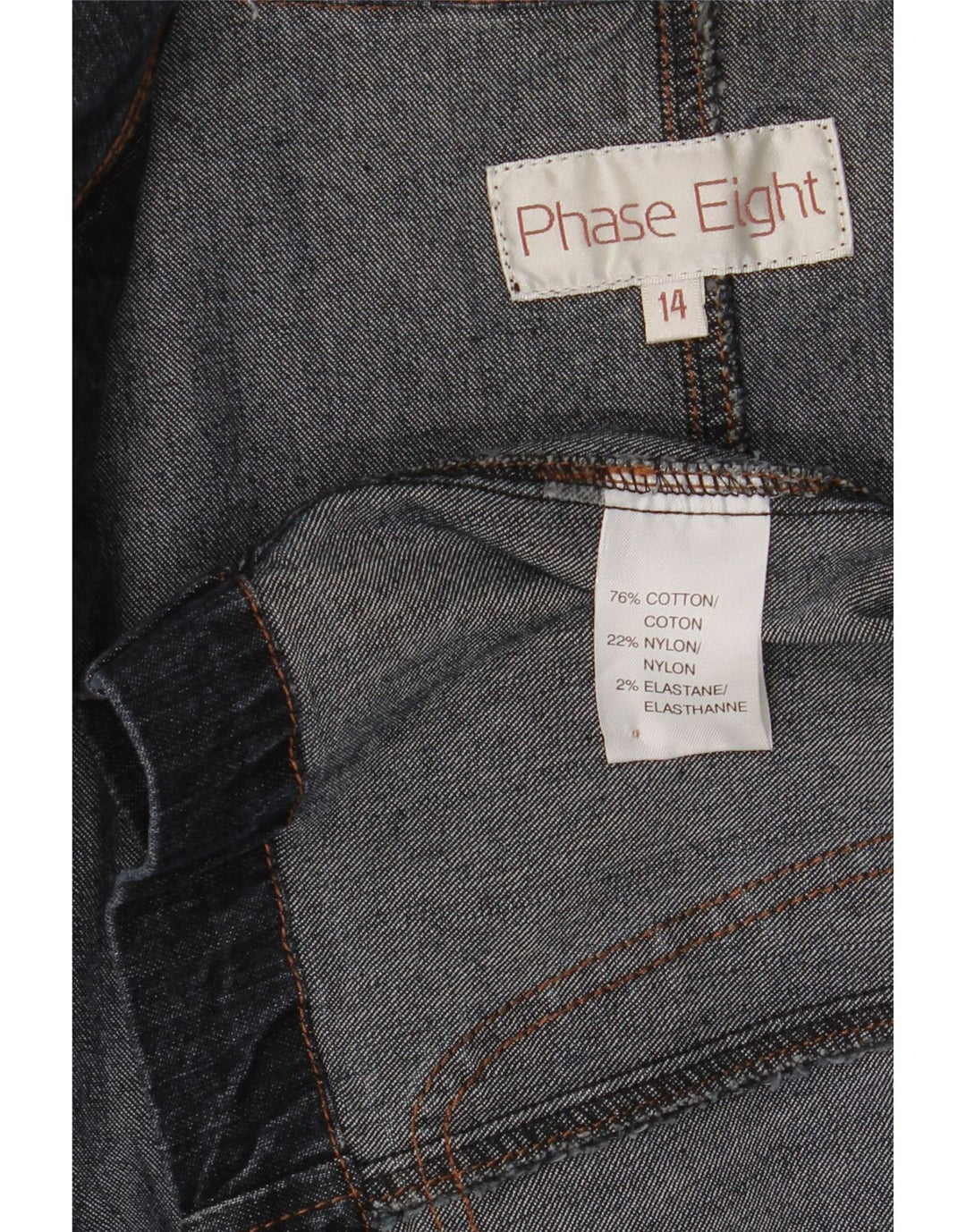 Giacca blazer a 3 bottoni da donna Phase Eight UK 14 cotone blu navy medio