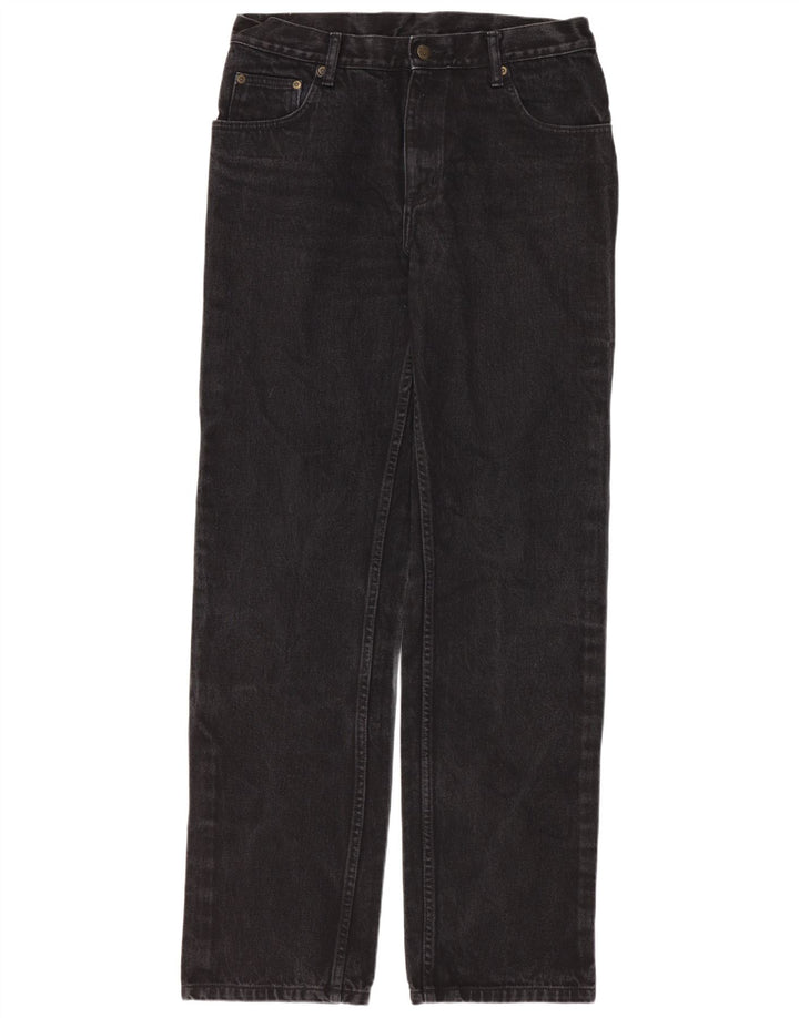 Jeans dritti regolari da uomo Wrangler Hero W34 L34 cotone nero