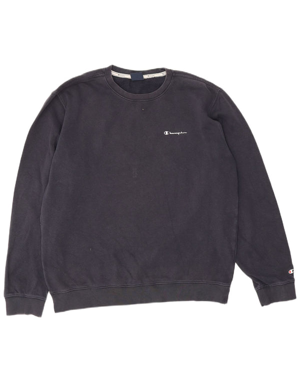 Felpa da uomo Champion Jumper XL in cotone blu navy
