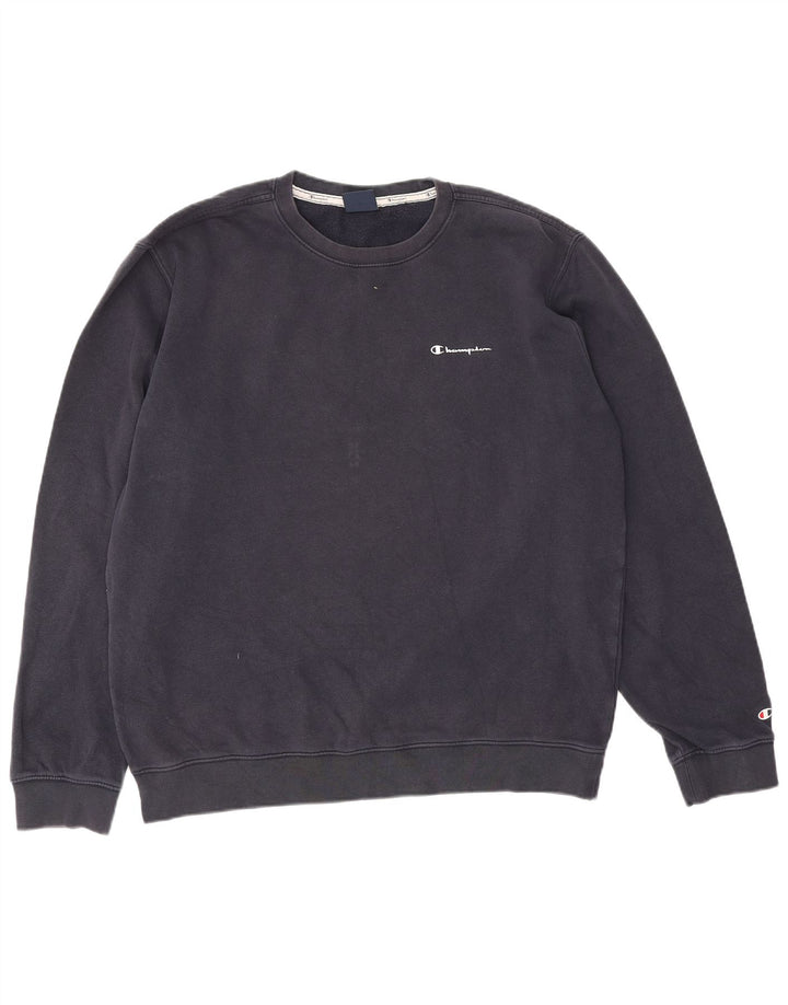 Felpa da uomo Champion Jumper XL in cotone blu navy