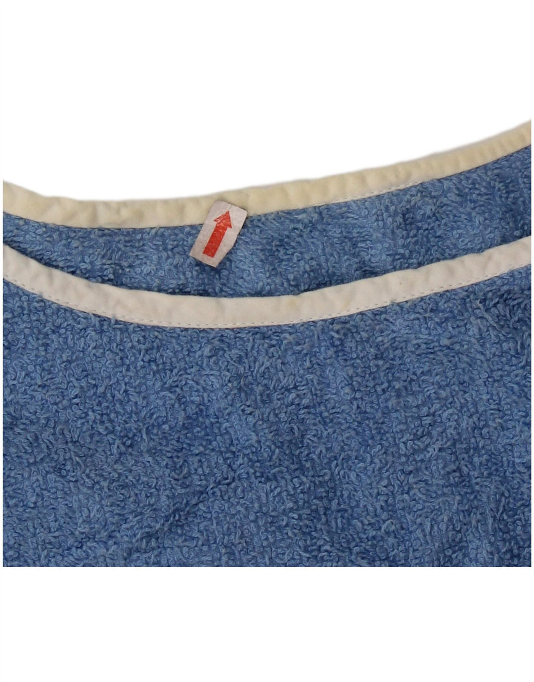 Maglione maglione con scollo a barca da donna VINTAGE UK 16 Large Blue Colourblock