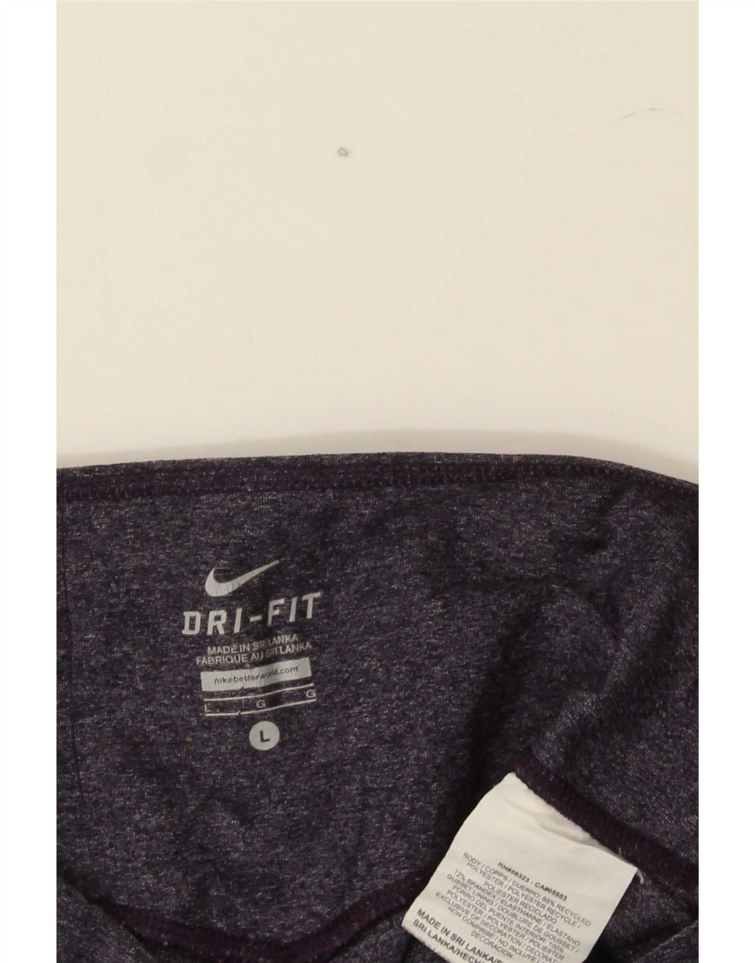Leggings Nike Dri Fit Capri da donna UK 14 grande poliestere blu navy