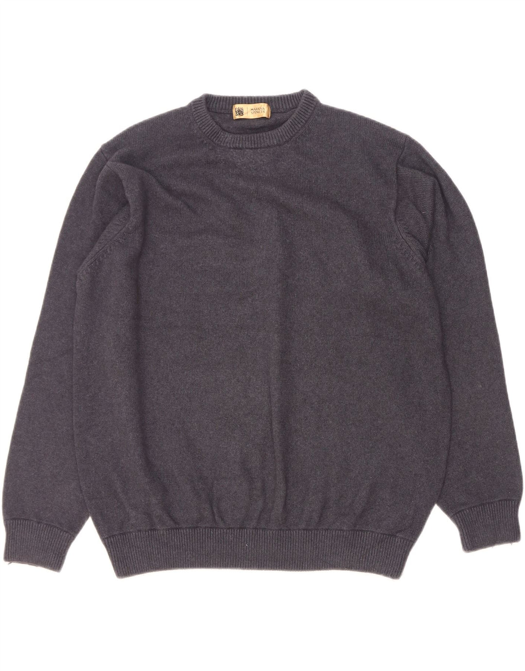 Maglione maglione girocollo da uomo Marks & Spencer XL cotone blu navy