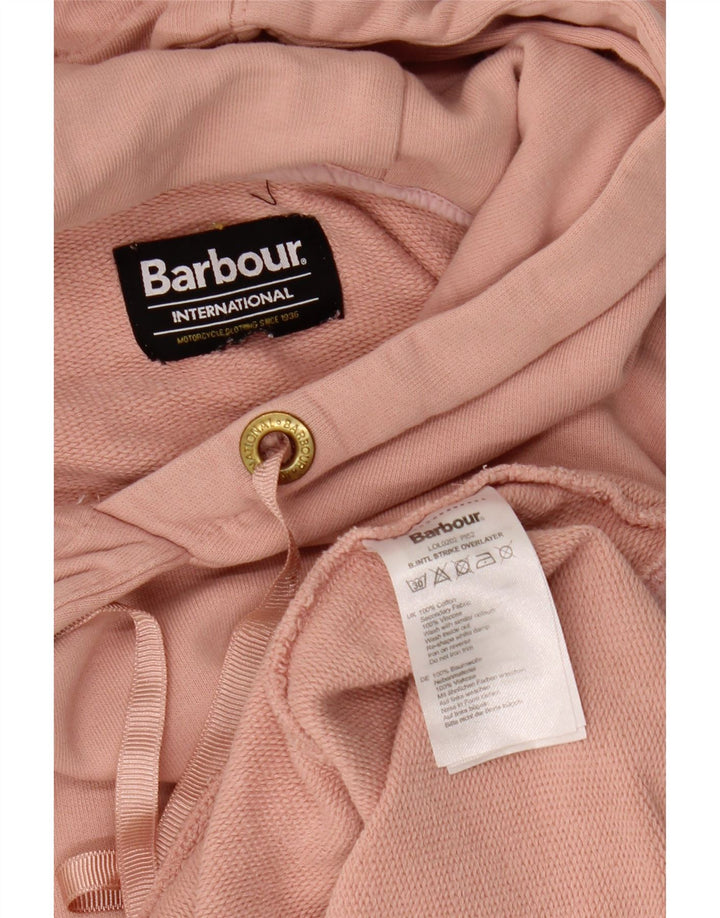 Maglione con cappuccio da donna BARBOUR UK 12 cotone rosa medio