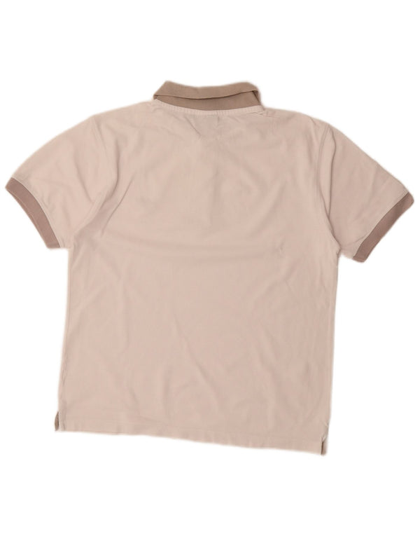 Lotto Mens Polo Shirt Medium White Colourblock