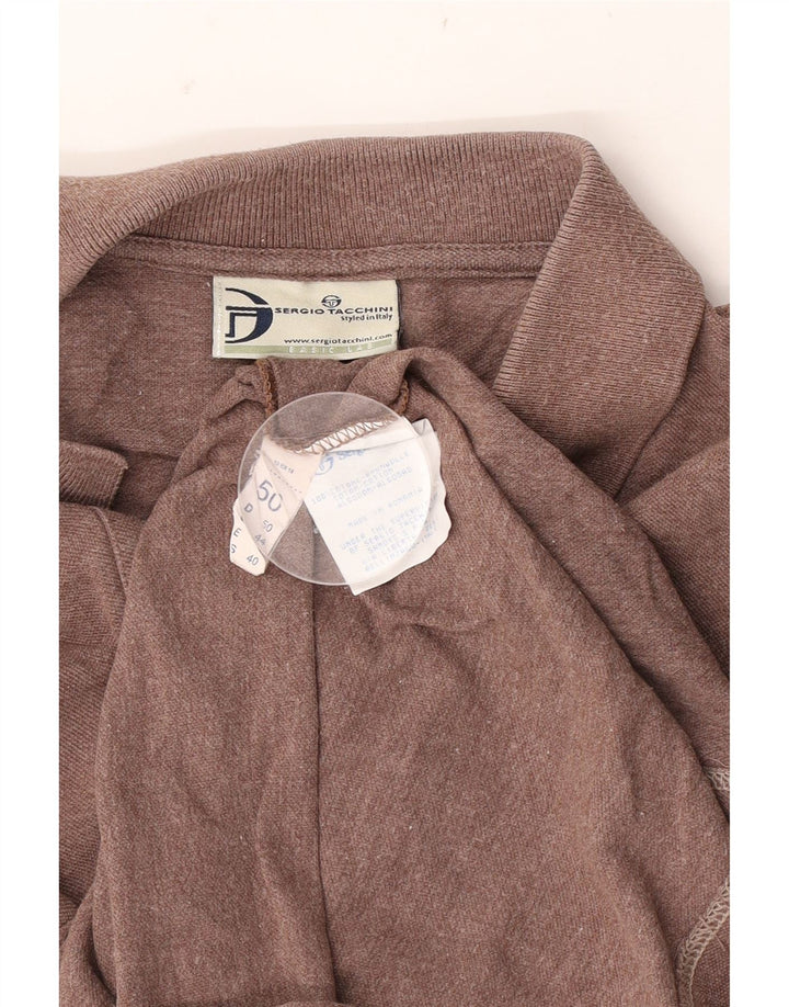 Polo Uomo Sergio Tacchini IT 50 Large Marrone Cotone