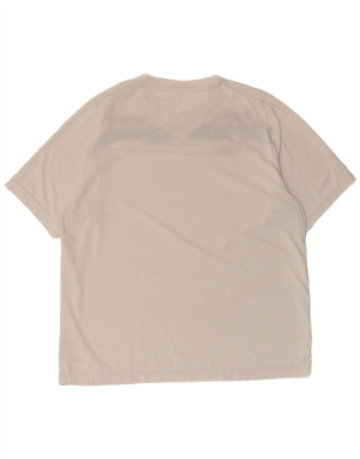 T-shirt da uomo Umbro Top Large in poliestere color block bianco