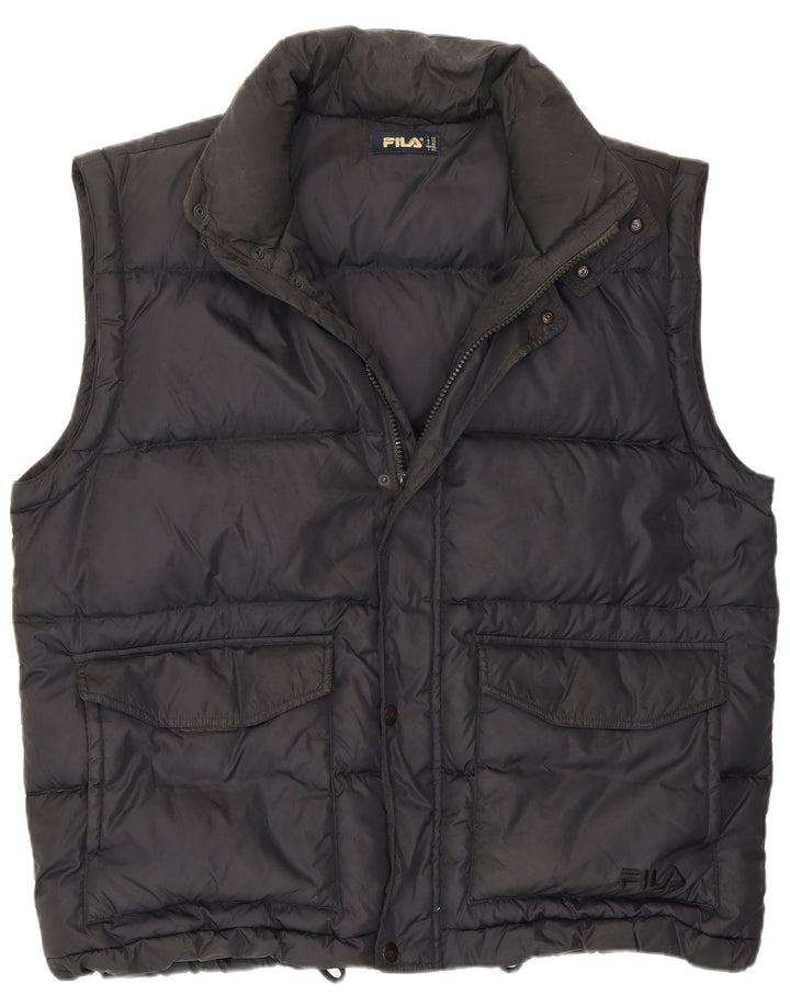 Gilet imbottito da uomo Fila IT 52 XL Nero Poliammide